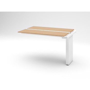 ハイライン ベンチテーブル 天板カラーS 両面タイプ 連増セット W1600×D1200<配送時組立サービス付> イトーキ