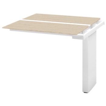 ハイライン ベンチテーブル 天板カラーT 両面タイプ 連増セット W1200×D1400<配送時組立サービス付> イトーキ