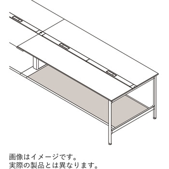 ハイライン オプション フットステージ 片面タイプ単独型 W2400×D660用<配送時組立サービス付> - イトーキ