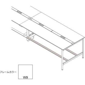 ハイライン オプション フットバー 両面タイプ 単独型 W1400用<配送時組立サービス付> イトーキ