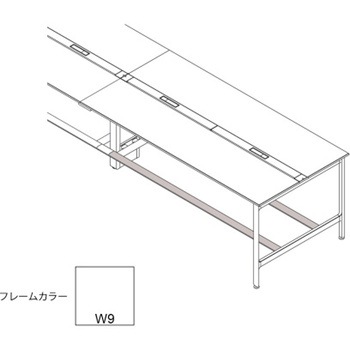 ハイライン オプション フットバー 両面タイプ 単独型 W1600用<配送時組立サービス付> イトーキ