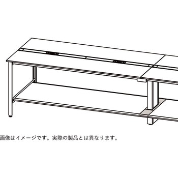 ハイライン オプション フットステージ連増用取付金具・スペーサーセット D760用<配送時組立サービス付> イトーキ