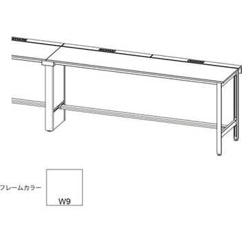 ハイライン オプション フットバー連増用取付金具・スペーサーセット D660用<配送時組立サービス付> イトーキ