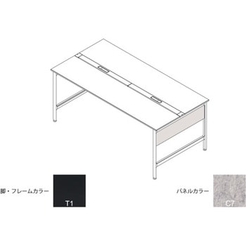 ハイライン 幕板 サイド用ショート 両面用 D1400用 不織布E<配送時組立サービス付> イトーキ