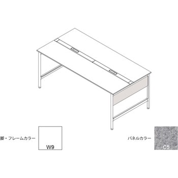 ハイライン 幕板 サイド用ショート 両面用 D900用 不織布FY<配送時組立サービス付> イトーキ
