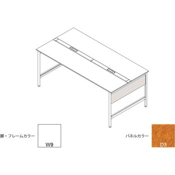 ハイライン 幕板 サイド用ショート 両面用 D900用 不織布FY<配送時組立サービス付> イトーキ