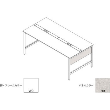 ハイライン 幕板 サイド用ショート 両面用 D900用 不織布FY<配送時組立サービス付> イトーキ