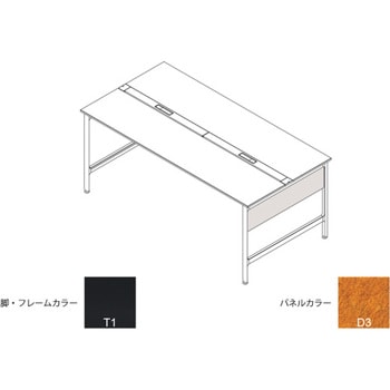 ハイライン 幕板 サイド用ショート 両面用 D1200用 不織布FY<配送時組立サービス付> イトーキ