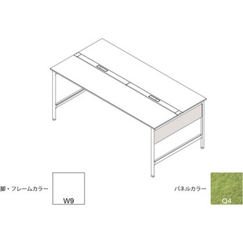 ハイライン 幕板 サイド用ショート 両面用 D1200用 不織布FY<配送時組立サービス付> イトーキ