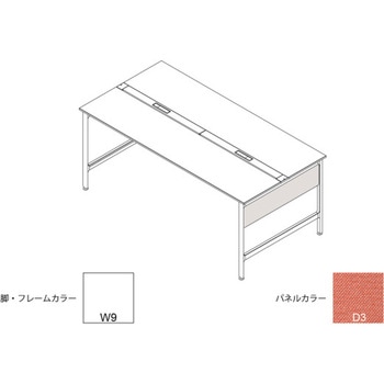 ハイライン 幕板 サイド用ショート 両面用 D1000用 布地C<配送時組立サービス付> イトーキ