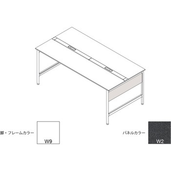 ハイライン 幕板 サイド用ショート 両面用 D1400用 布地C<配送時組立サービス付> イトーキ