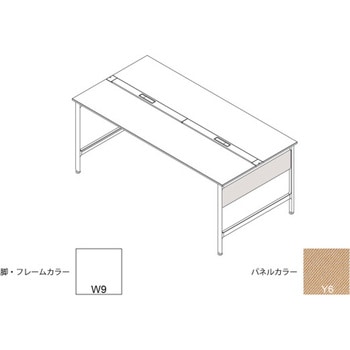ハイライン 幕板 サイド用ショート 両面用 D1400用 布地C<配送時組立サービス付> イトーキ