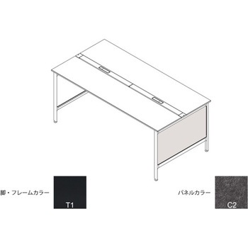 ハイライン 幕板 サイド用ロング 両面用 D1000用 不織布E<配送時組立サービス付> イトーキ