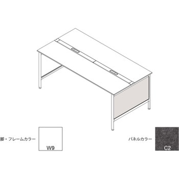 ハイライン 幕板 サイド用ロング 両面用 D1000用 不織布E<配送時組立サービス付> イトーキ