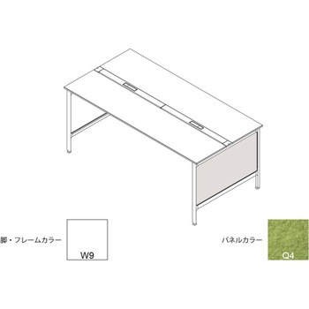 ハイライン 幕板 サイド用ロング 両面用 D1200用 不織布FY<配送時組立サービス付> イトーキ