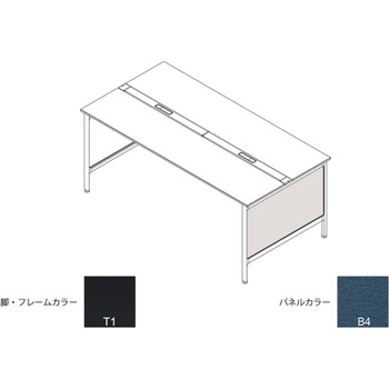 ハイライン 幕板 サイド用ロング 両面用 D1200用 布地C<配送時組立サービス付> - イトーキ