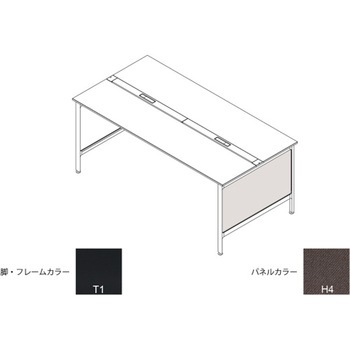 ハイライン 幕板 サイド用ロング 両面用 D1200用 布地C<配送時組立サービス付> - イトーキ