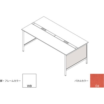 ハイライン 幕板 サイド用ロング 両面用 D1400用 布地C<配送時組立サービス付> イトーキ