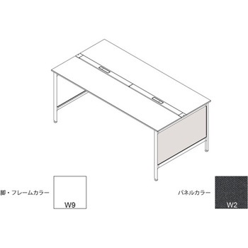 ハイライン 幕板 サイド用ロング 両面用 D1400用 布地C<配送時組立サービス付> イトーキ