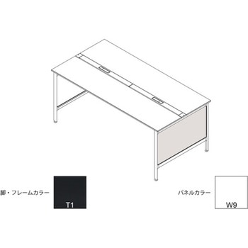 ハイライン 幕板 サイド用ロング 両面用 D1000用 木目S<配送時組立サービス付> イトーキ