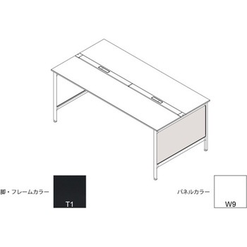ハイライン 幕板 サイド用ロング 両面用 D1200用 木目S<配送時組立サービス付> - イトーキ