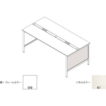 ハイライン 幕板 サイド用ロング 両面用 D1200用 木目S<配送時組立サービス付> - イトーキ