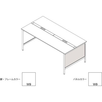 ハイライン 幕板 サイド用ロング 両面用 D1200用 木目S<配送時組立サービス付> イトーキ