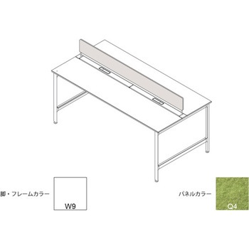 ハイライン 机上フロントパネル(ベンチテーブル両面用) W1000用 不織布FY<配送時組立サービス付> イトーキ