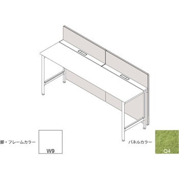 ハイライン フロントロングパネル(ベンチテーブル片面用) H1535×W2000用 不織布FY<配送時組立サービス付> イトーキ