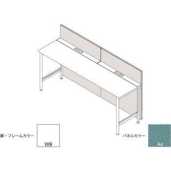 ハイライン フロントロングパネル(ベンチテーブル片面用) H1535×W1000用 布地C<配送時組立サービス付> イトーキ