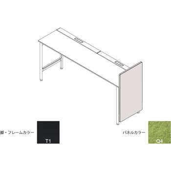 ハイライン エンドロングパネル(ベンチテーブル片面用) H1335×D660用 不織布FY<配送時組立サービス付> - イトーキ