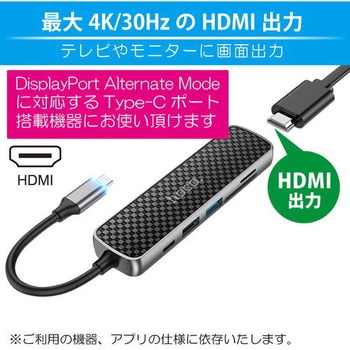 hoco HB24 Type-C 6 in 1 HUB hoco