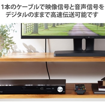 HDMIケーブル 4K 60p 金メッキ 長尺 無給電タイプ ARC エレコム