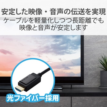 HDMIケーブル 4K 60p 金メッキ 長尺 無給電タイプ ARC エレコム