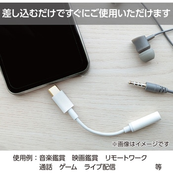 イヤホン変換ケーブル(TypeC-3.5mmステレオミニプラグ) - アーテック[学校教材・教育玩具]