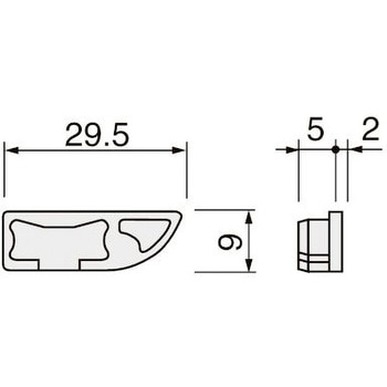 ピクチャーレールCA9用エンドキャップ ケージーパルテック