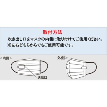 マスクファン 白 Mask Fan KF-01(W) アスコ