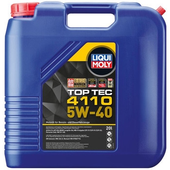 トップテック4110 5W-40 BMW，MB，PORSCHE，VW/AUDIアプルーバル取得 水素化分解合成油 LIQUI MOLY