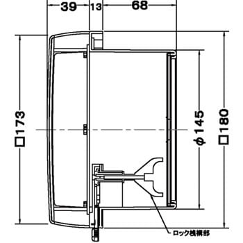 JSF150F 差圧式レジスター(フィルター付) 西邦工業 横壁用 フェイス