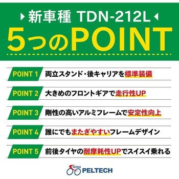 20型電動アシストアルミ折り畳みフル装備(8AH) PELTECH(ペルテック)