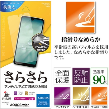 AQUOS wish さらさら反射防止フィルム ラスタバナナ