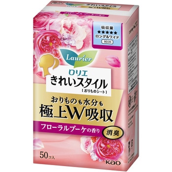 ロリエきれいスタイル極上W吸収LWブケ50コ 花王
