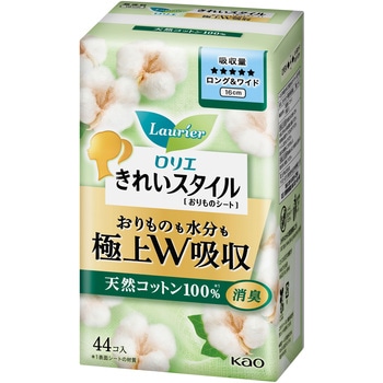 ロリエきれいスタイル極上W吸収LWコットン44コ 花王