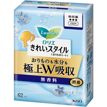 ロリエきれいスタイル極上W吸収 無香料62コ 花王