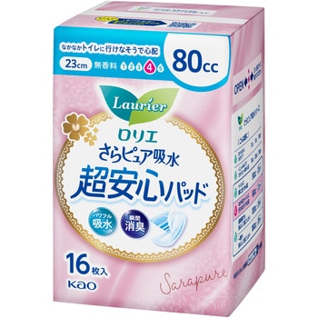 ロリエさらP吸水超安心パッド80cc16枚 花王