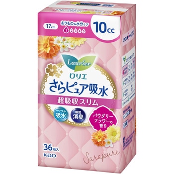 ロリエさらP吸水超吸収スリム10ccフラワー36枚 花王
