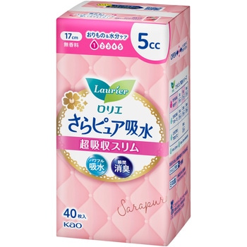 ロリエさらピュア吸水 超吸収スリム 5cc40枚 花王