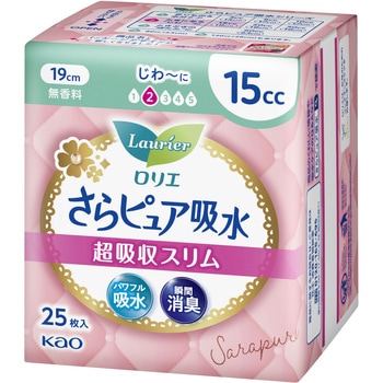 ロリエさらP吸水超吸収スリム15cc25枚 - 花王