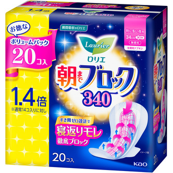 ロリエ朝までブロック340 20コ入 花王