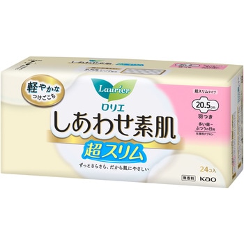 ロリエしあわせ素肌スリムふつうの日用羽つき24コ入 花王